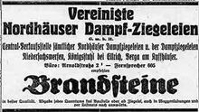 Zeitungsanzeige